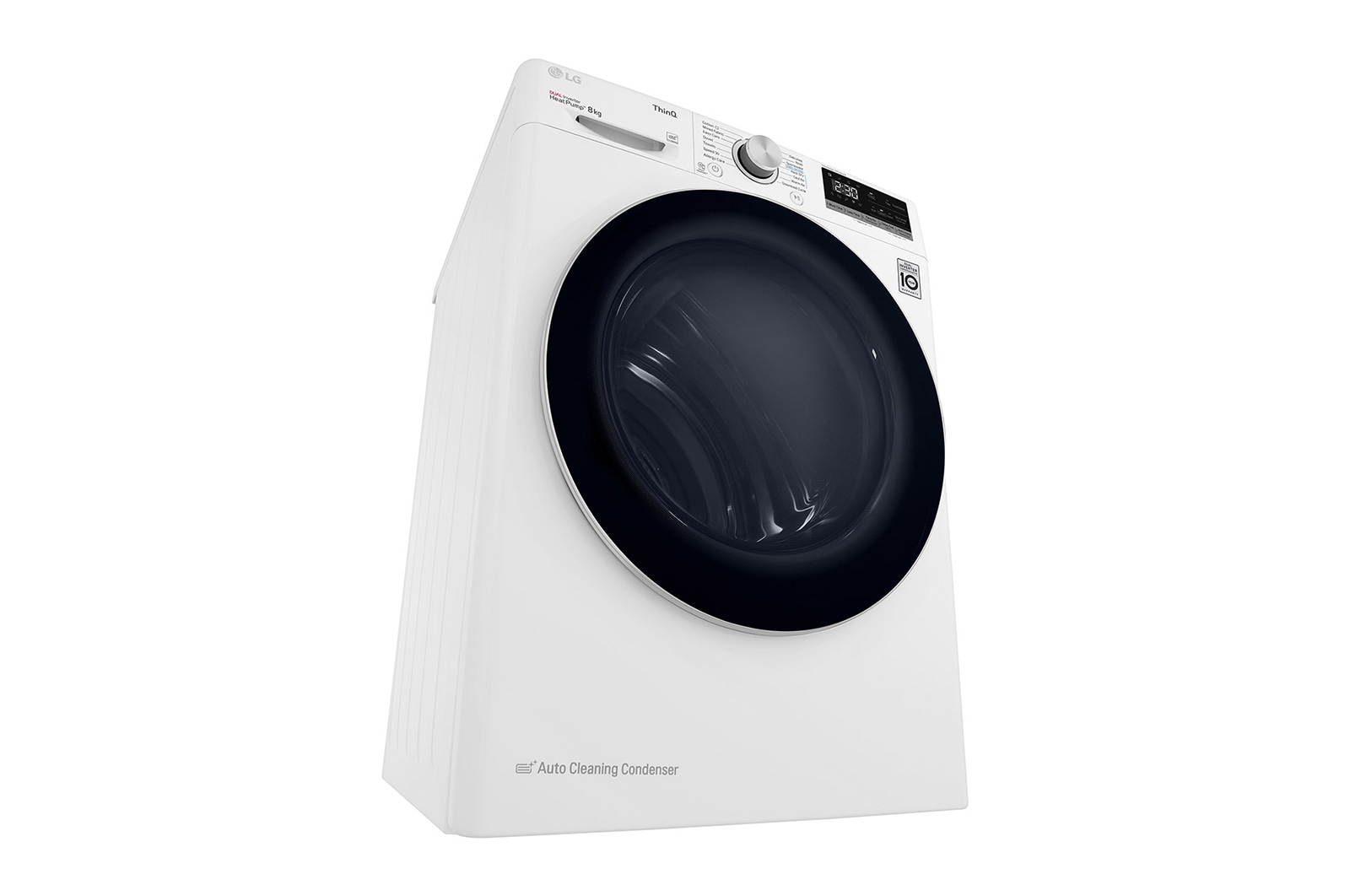 LG Asciugatrice 8kg Pompa di calore DUAL Inverter | Serie V3 Classe A++ | Eco Hybrid, Condensatore autopulente, Wi-Fi, RH80V3AV6N