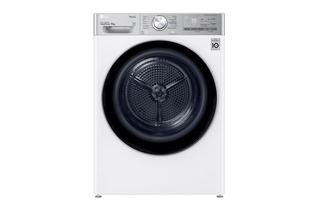 Foto frontale dell'asciugatrice LG RH90V9AV2QR