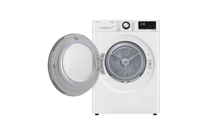 LG Asciugatrice 9kg Pompa di calore DUAL Inverter | Serie V9 Classe C | Eco Hybrid, Condensatore autopulente, Wi-Fi, RH90V9AVBN