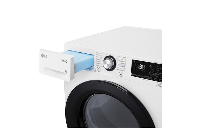 LG Asciugatrice 9kg Pompa di calore DUAL Inverter | Serie V9 Classe C | Eco Hybrid, Condensatore autopulente, Wi-Fi, RH90V9AVBN