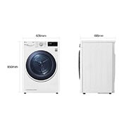 LG Asciugatrice 9kg a Pompa Di Calore condensatore autopulente Classe A+++ Bianca, RH90V9AVHN