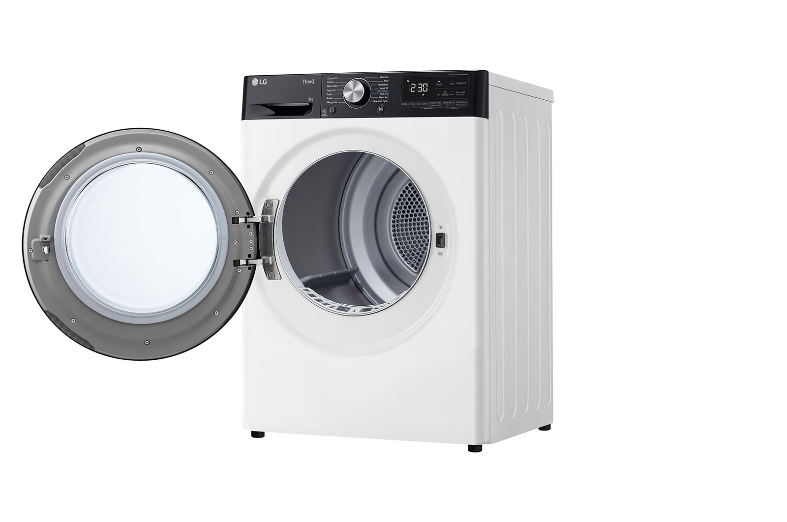 LG Asciugatrice 9kg Pompa di calore DUAL Inverter | Serie V9 Classe A+++ | Eco Hybrid, Condensatore autopulente, Wi-Fi, RH90V9LVEN