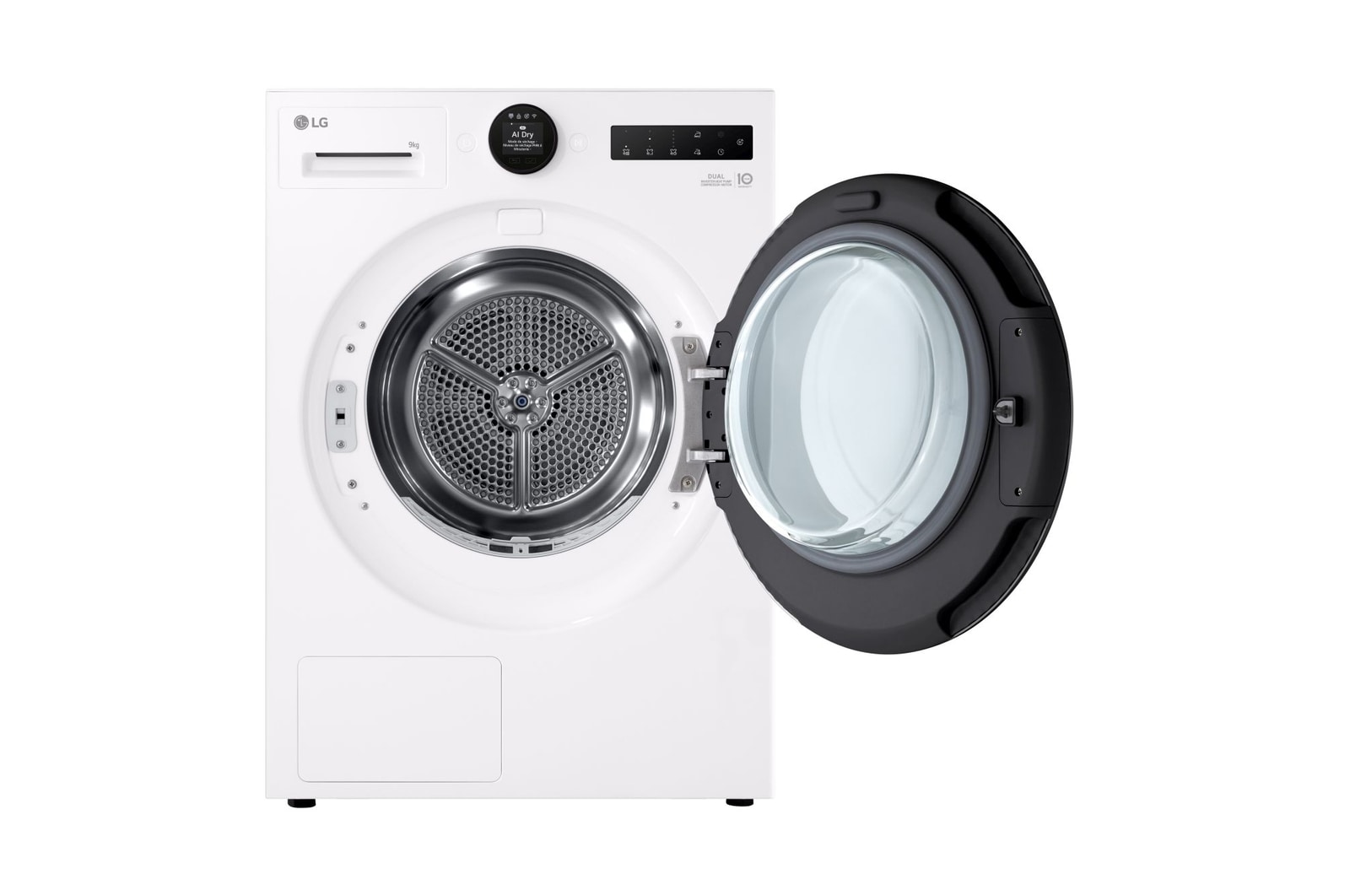 Foto frontale asciugatrice RHX7009TWB aperta