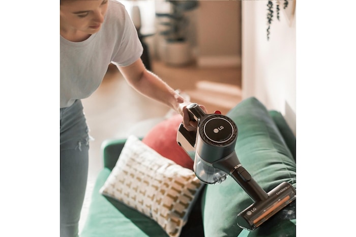 LG Aspirapolvere Senza Fili 200W CordZero™ 2 spazzole 2 accessori Argento, A9K-CORE1S