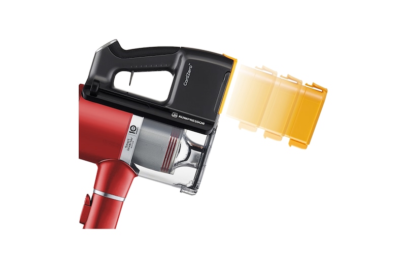 LG CordZero™ A9K Slim | Aspirapolvere Kompressor™ 200 W, 60 min | 2 spazzole + 2 accessori, Wi-Fi | Rosso, A9K-SLIM1R