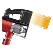 LG CordZero™ A9K Slim | Aspirapolvere Kompressor™ 200 W, 60 min | 2 spazzole + 2 accessori, Wi-Fi | Rosso, A9K-SLIM1R
