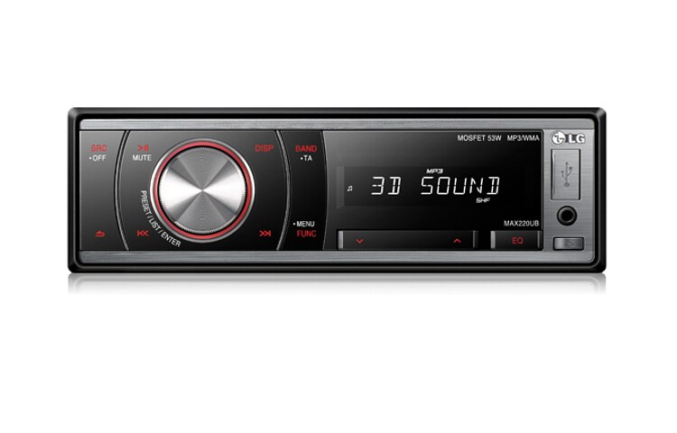 Vista frontale di MAX220UB - Ascolta la tua musica preferita da USB! MAX220UB