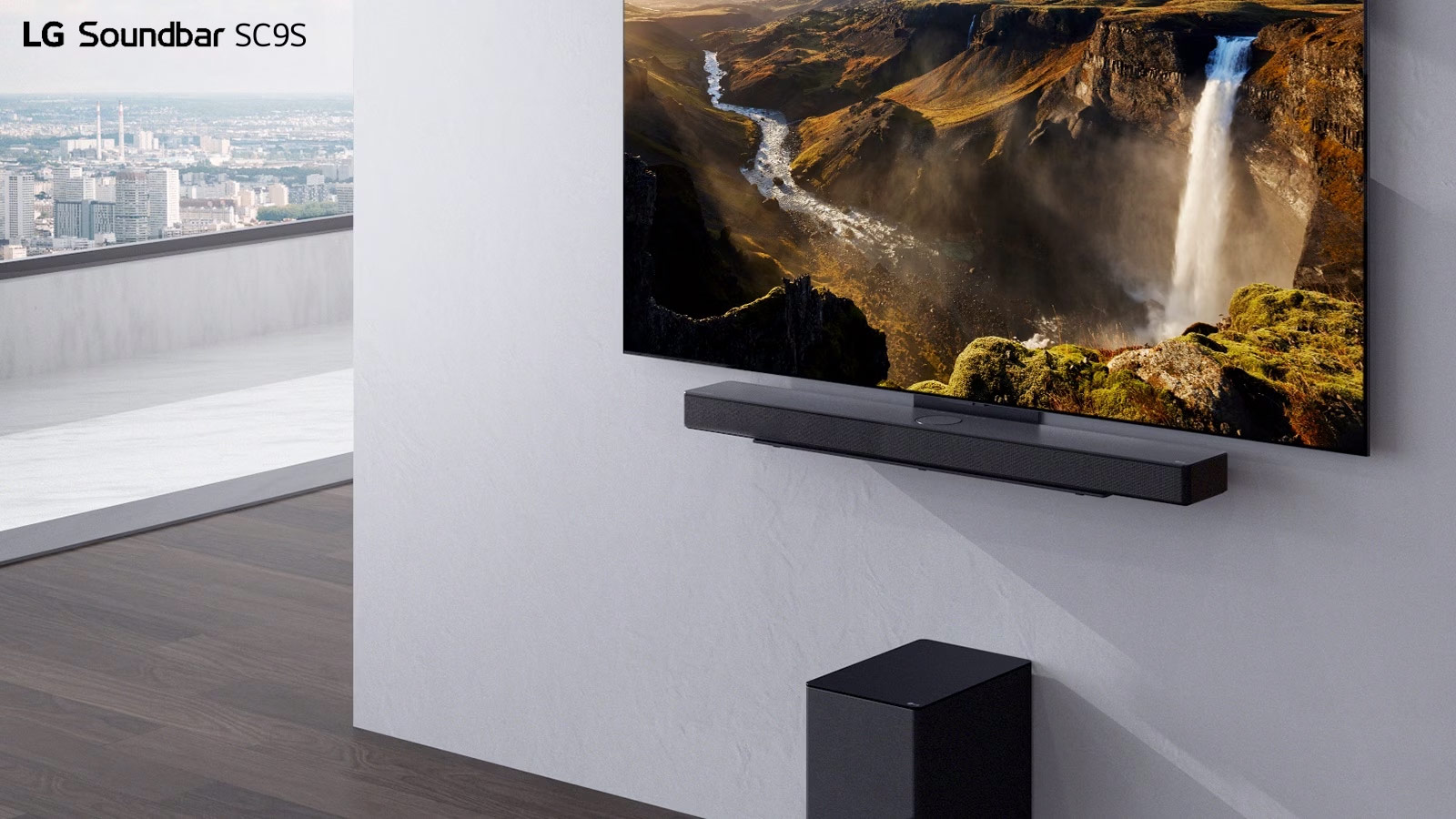 Soundbar SC9S, 3.1.3 canali, 400W, Triplo speaker up-firing, Staffe per  OLED C2 e C3, Meridian, Dolby Atmos, Wi-Fi - SC9S