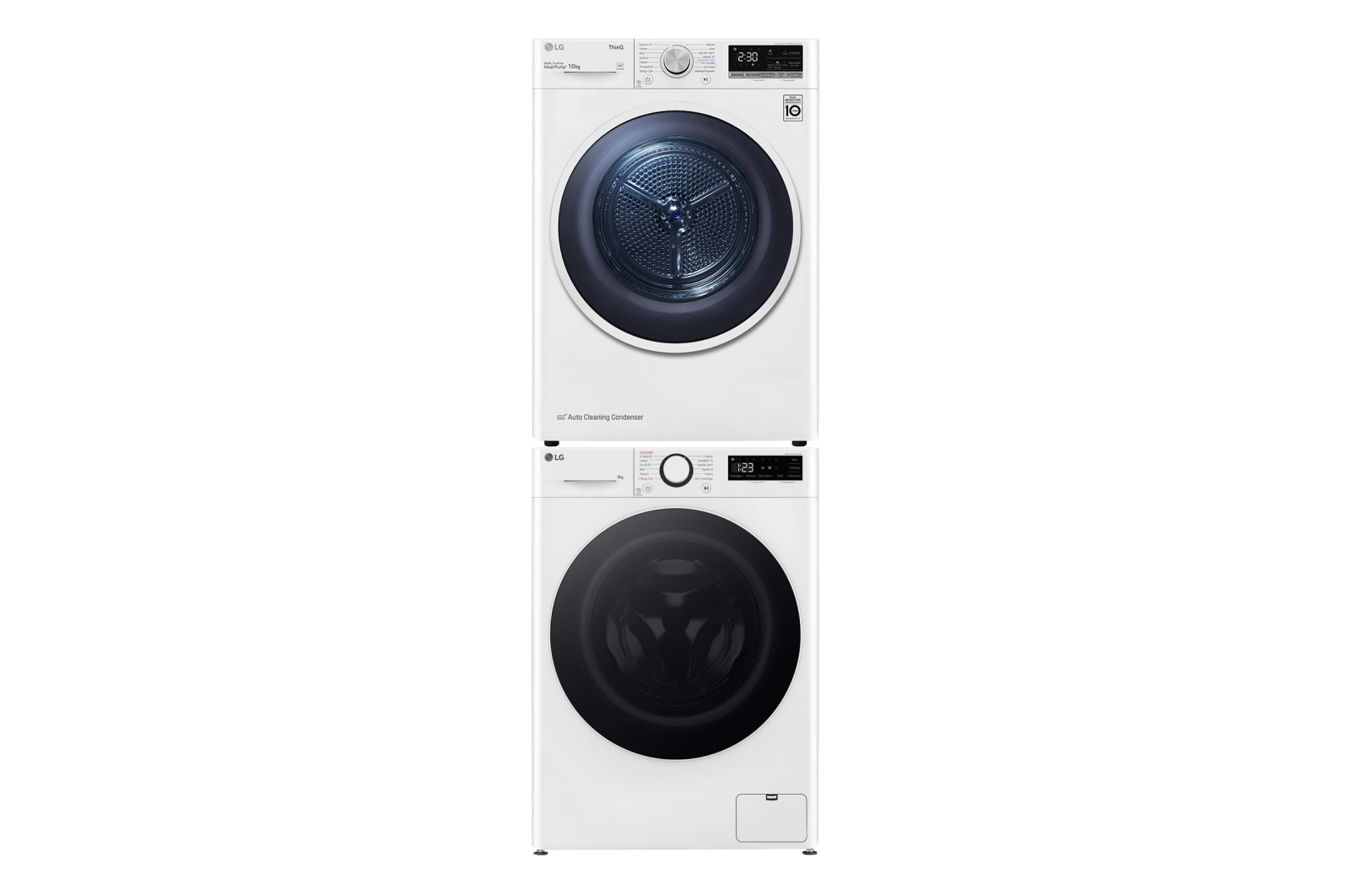 Vista frontale di Offerta colonna bucato lavatrice 9kg Serie R5 Classe A-10% &#43; asciugatrice 9kg Serie V9 Classe A&#43;&#43;&#43; F4R5009TSWW.RH90V9