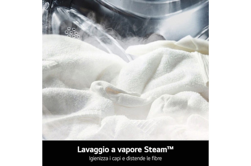 LG Offerta colonna bucato lavatrice 9kg Serie R5 Classe A-10% + asciugatrice 9kg Serie V9 Classe A+++, F4R5009TSWW.RH90V9