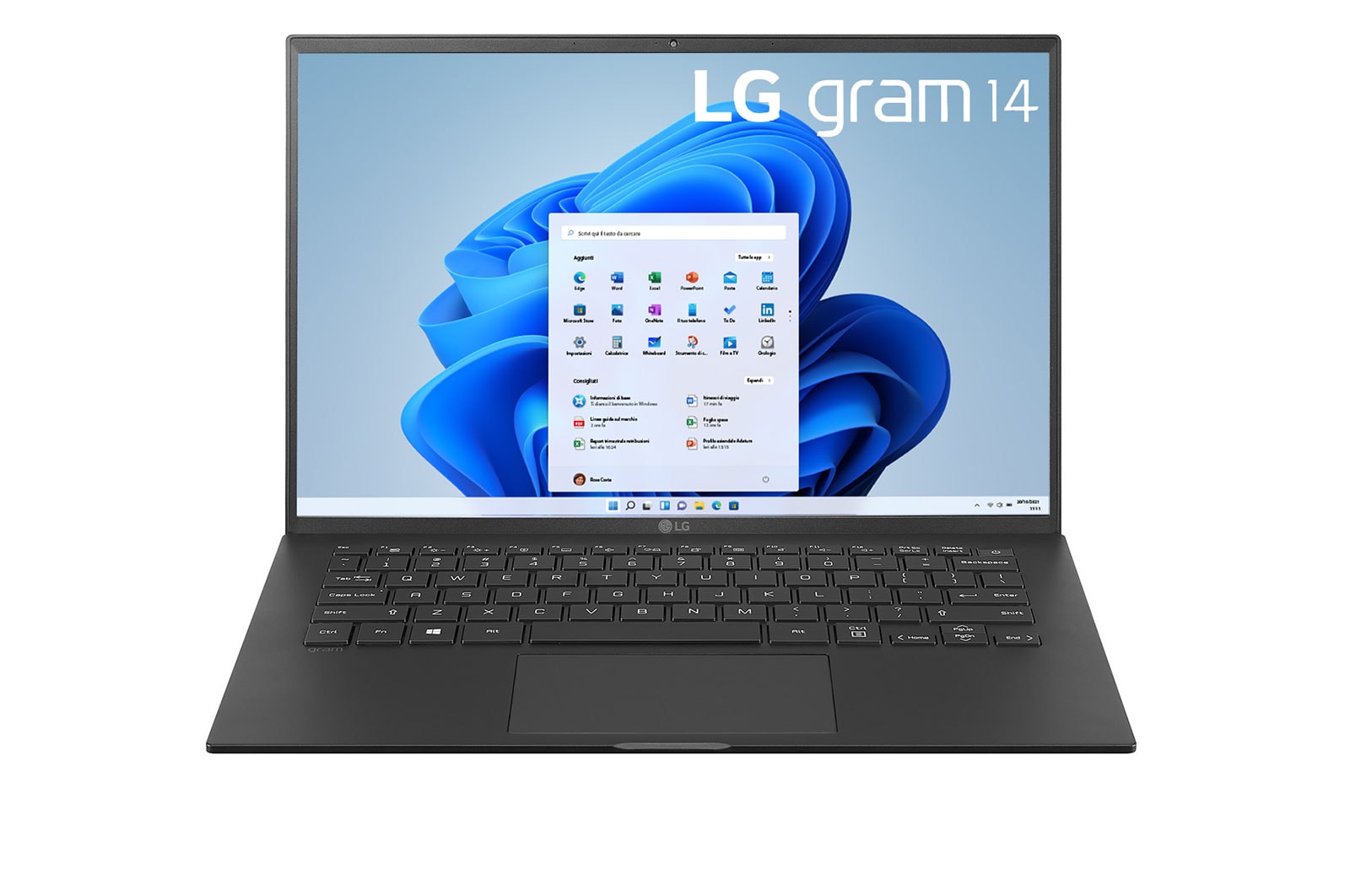 LG gram 14ZB90R | Notebook Ultraleggero con Windows 11 Home | 14", Intel® Core™ i5, 16GB RAM, SSD 512GB, Obsidian Black, 14ZB90R-G