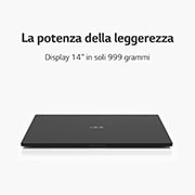 LG gram 14ZB90R | Notebook Ultraleggero con Windows 11 Home | 14", Intel® Core™ i5, 16GB RAM, SSD 512GB, Obsidian Black, 14ZB90R-G