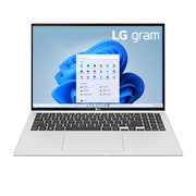 Vista frontale di LG gram 16Z90P | Windows 11 Home | 16" 16:10 | Intel® Core™ i5 | RAM 16GB | SSD 512GB | 1190g 16Z90P-G.AA66D