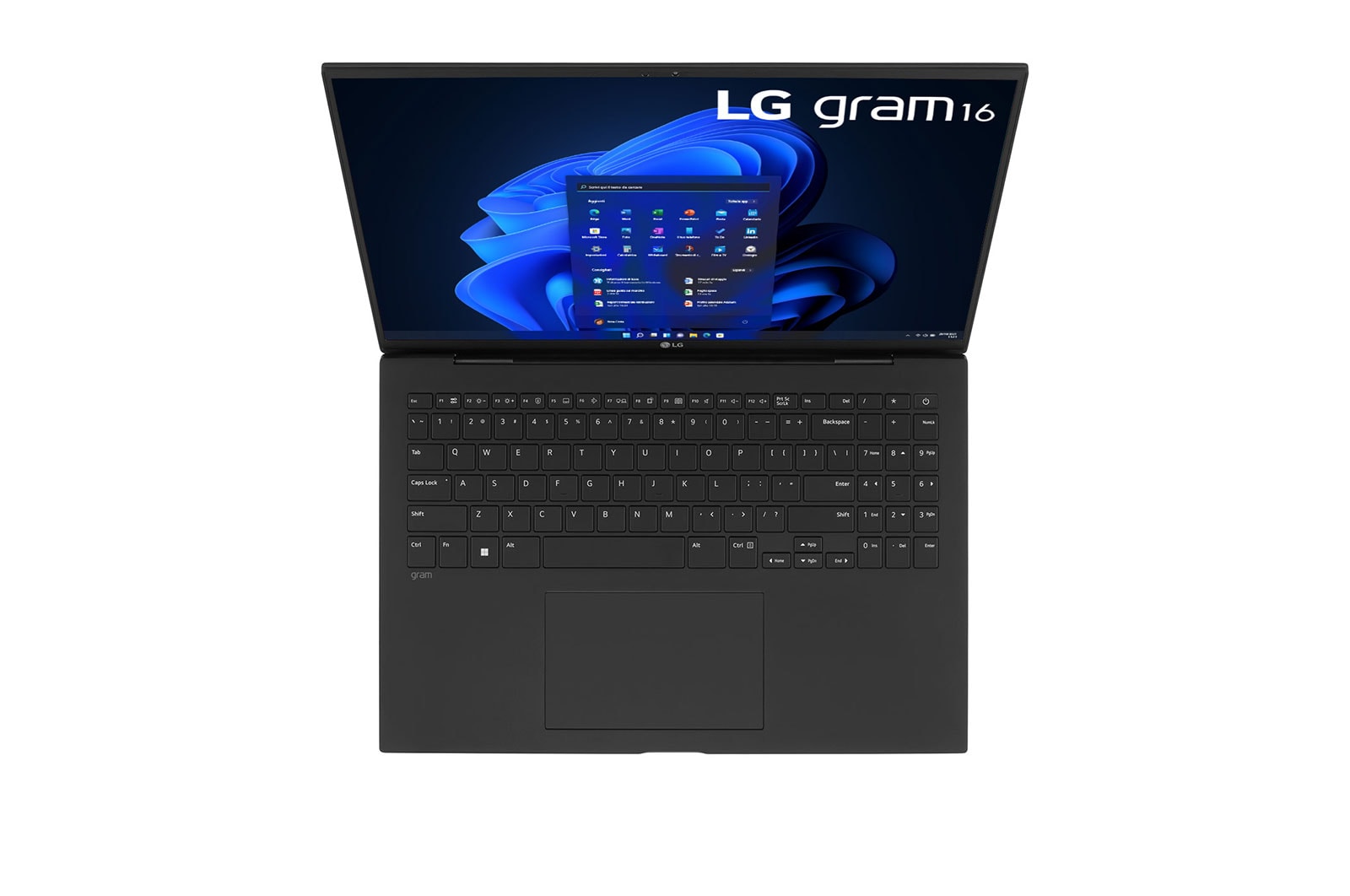 LG gram 16Z90R | Notebook Ultraleggero con Windows 11 Pro | 16", Intel® Core™ i5, 16GB RAM, SSD 512GB, Obsidian Black, 16Z90R-G.AP55D
