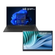 Vista frontale di Offerta Bundle: Notebook gram 16” &#43; Monitor Portatile gram &#43;view 16” 16Z90RGV.16MR70