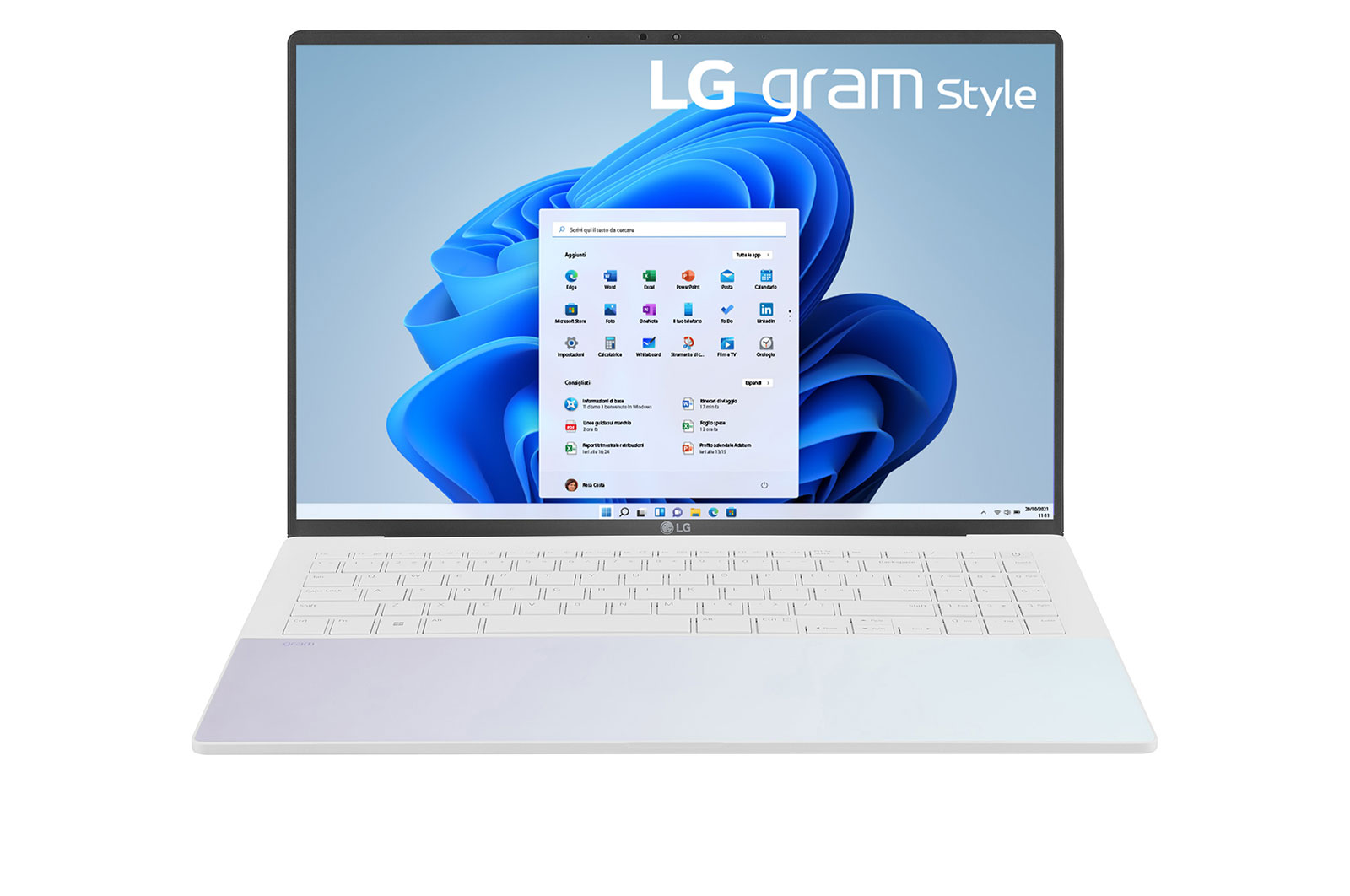 LG Notebook gram Style | 16" OLED, Windows 11 Home | Design iridescente, Intel® Core™ i7, 16GB RAM, SSD 512GB, 16Z90RS-G.AA74D