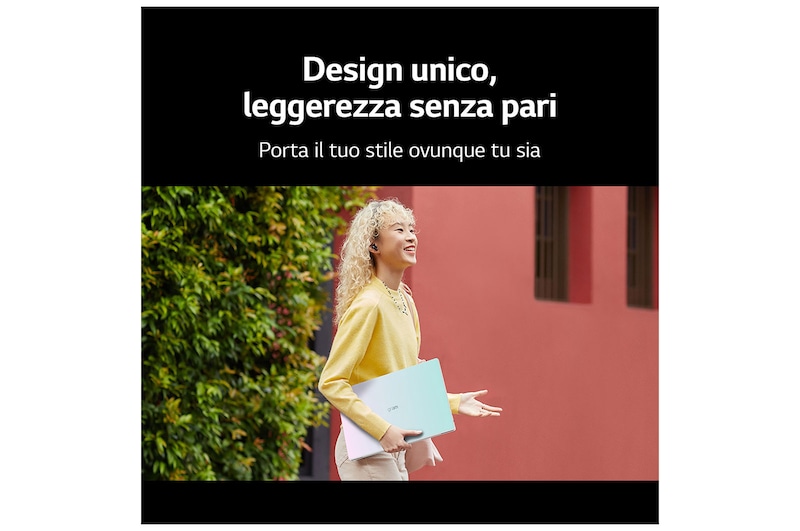 LG gram Style | Notebook Ultraleggero da 16"  con display OLED e Windows 11 Home | Elegante design iridescente in vetro, 16Z90RS-G.AA77D