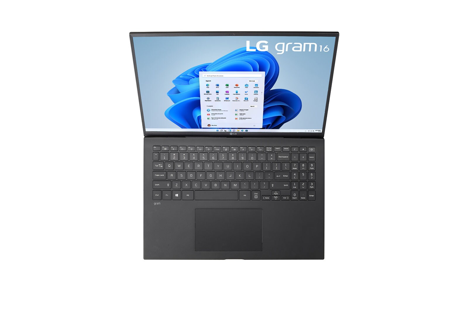 LG gram 16ZB90R | Notebook Ultraleggero con Windows 11 Home | 16", Intel® Core™ i5, 16GB RAM, SSD 512GB, Obsidian Black, 16ZB90R-G.AA55D
