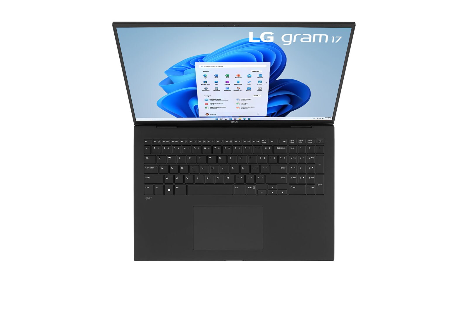 LG gram 17Z90R | Notebook Ultraleggero con Windows 11 Home e GPU dedicata RTX 3050 | 17'', Intel® Core™ i7, 16GB RAM, SSD 1TB, Obsidian Black, 17Z90R-E.AA78D