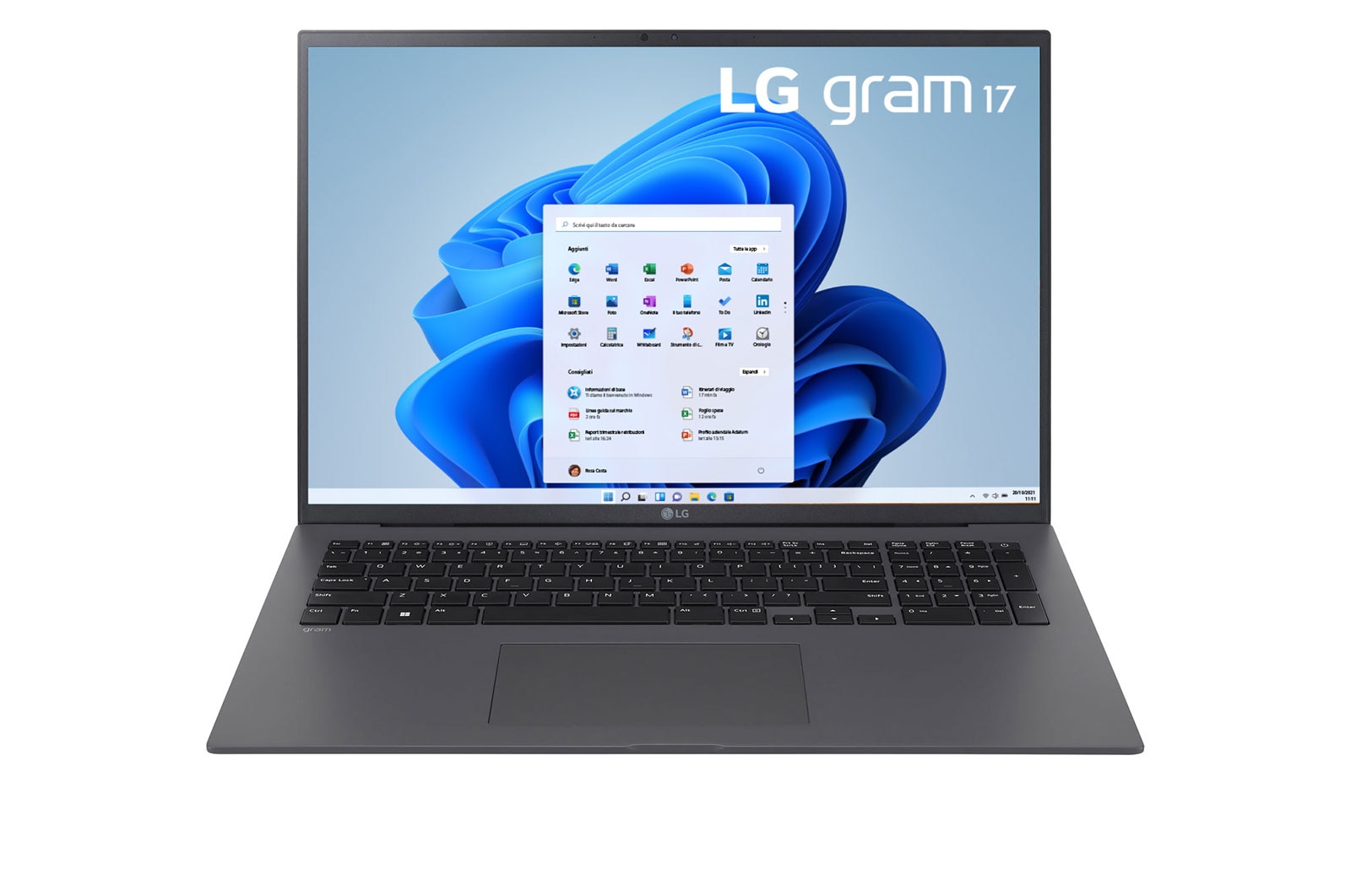 LG Notebook gram | 17", Windows 11 Home | Intel® Core™ i7, 16GB RAM, SSD 1TB, solo 1.35kg di peso, Grigio Antracite, 17Z90R-G.AA79D