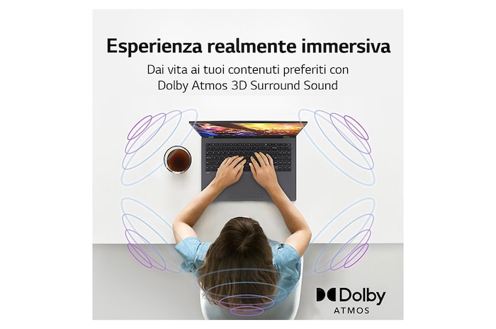 LG Notebook gram | 17", Windows 11 Home | Intel® Core™ i7, 16GB RAM, SSD 1TB, solo 1.35kg di peso, Grigio Antracite, 17Z90R-G.AA79D