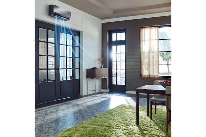 LG Condizionatore monosplit ARTCOOL Mirror | 12000 BTU | Pannello a specchio, UVnano, Ionizzatore, Filtro allergeni, AC12BK