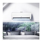 LG DUALCOOL Atmosfera Climatizzatore Inverter 9000 BTU, Purificazione dell'aria, Riscaldamento, Wi-Fi ThinQ®, AP09RK