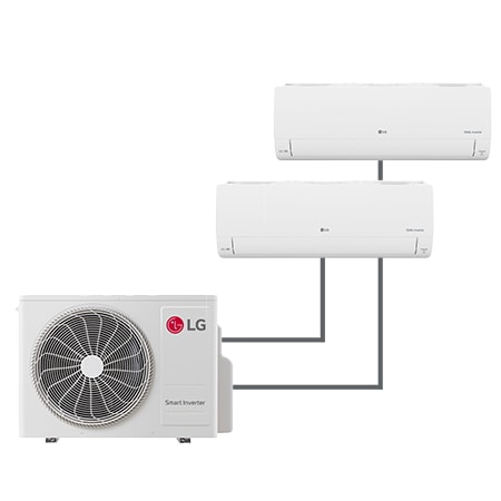 Condizionatore multisplit DUALCOOL Libero Smart | 12000+12000 BTU - 2SMART1212.MULTI | LG IT
