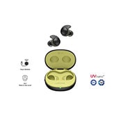 Cuffie TONE Free Fit bagnate dall’acqua e dalle gocce.