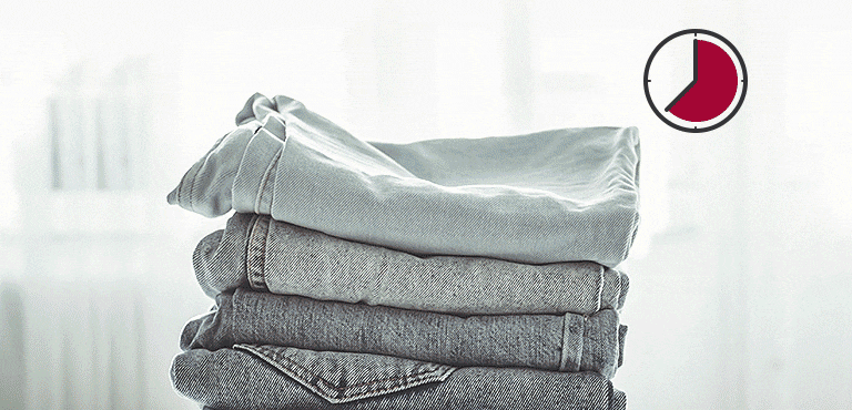 Stack of four clothes