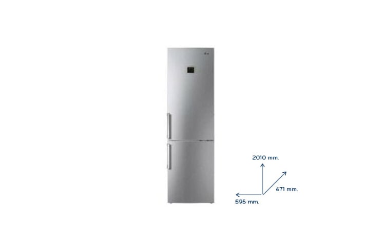 LG Total No Frost in di Risparmio Energetico e Compressore Lineare Inverter garantito 10 anni, GB7143AERZ