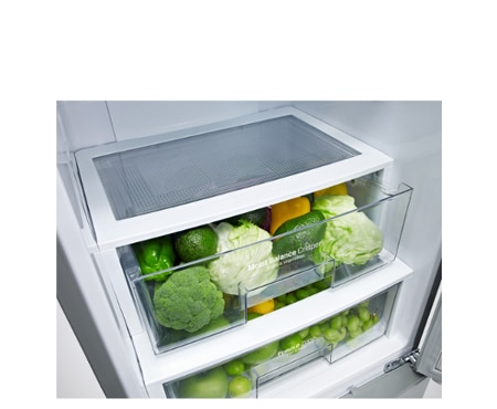 LG Frigorifero Combinato Maniglie attive Display esterno LED, GBB530NSQFE