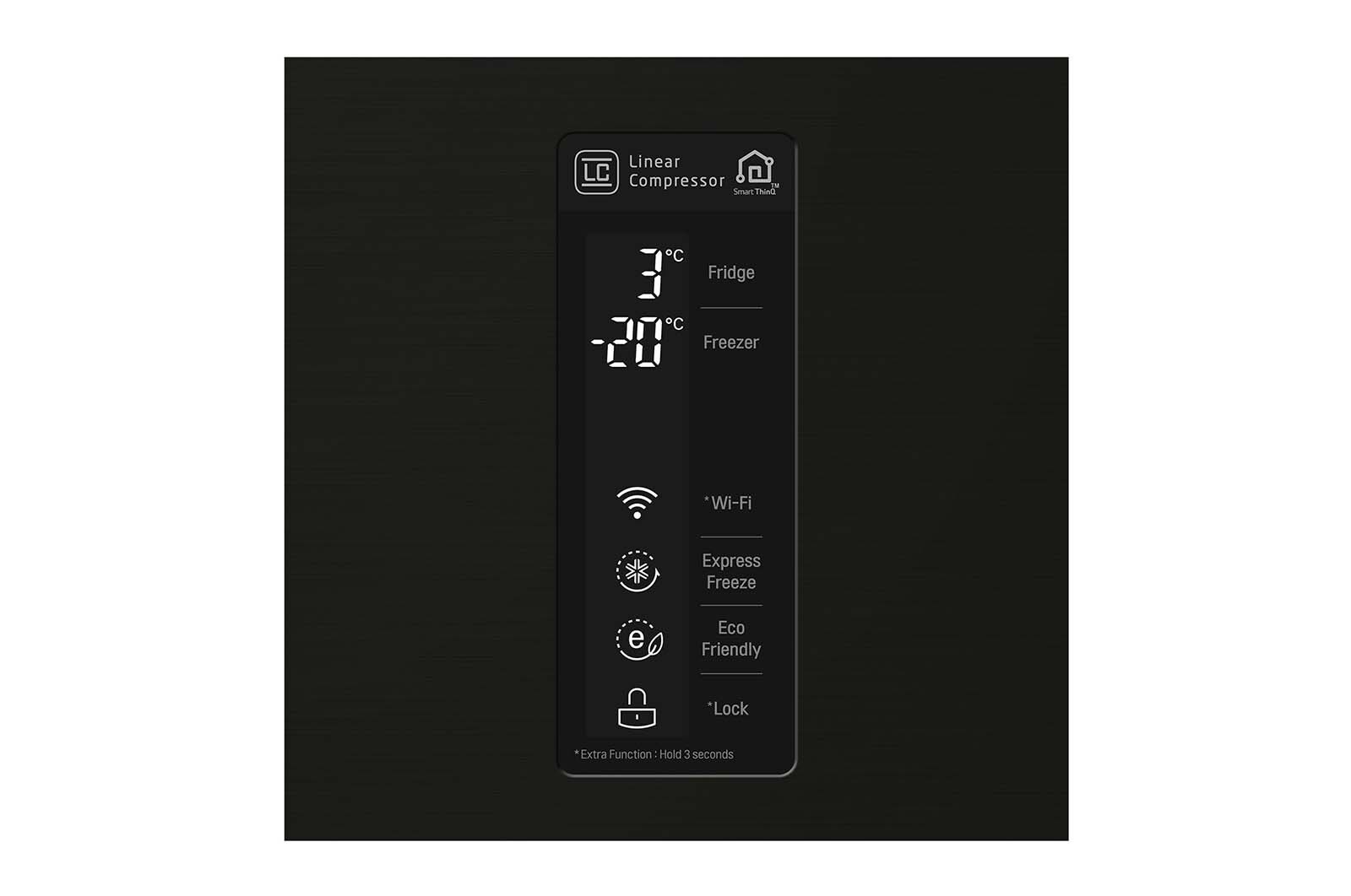 LG Frigorifero Combinato Largo 70  Maniglie integrate Display esterno LED , GBB548BLCZH