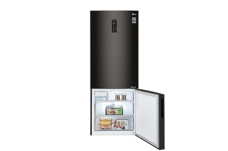 LG Frigorifero Combinato Largo 70  Maniglie integrate Display esterno LED , GBB548BLCZH