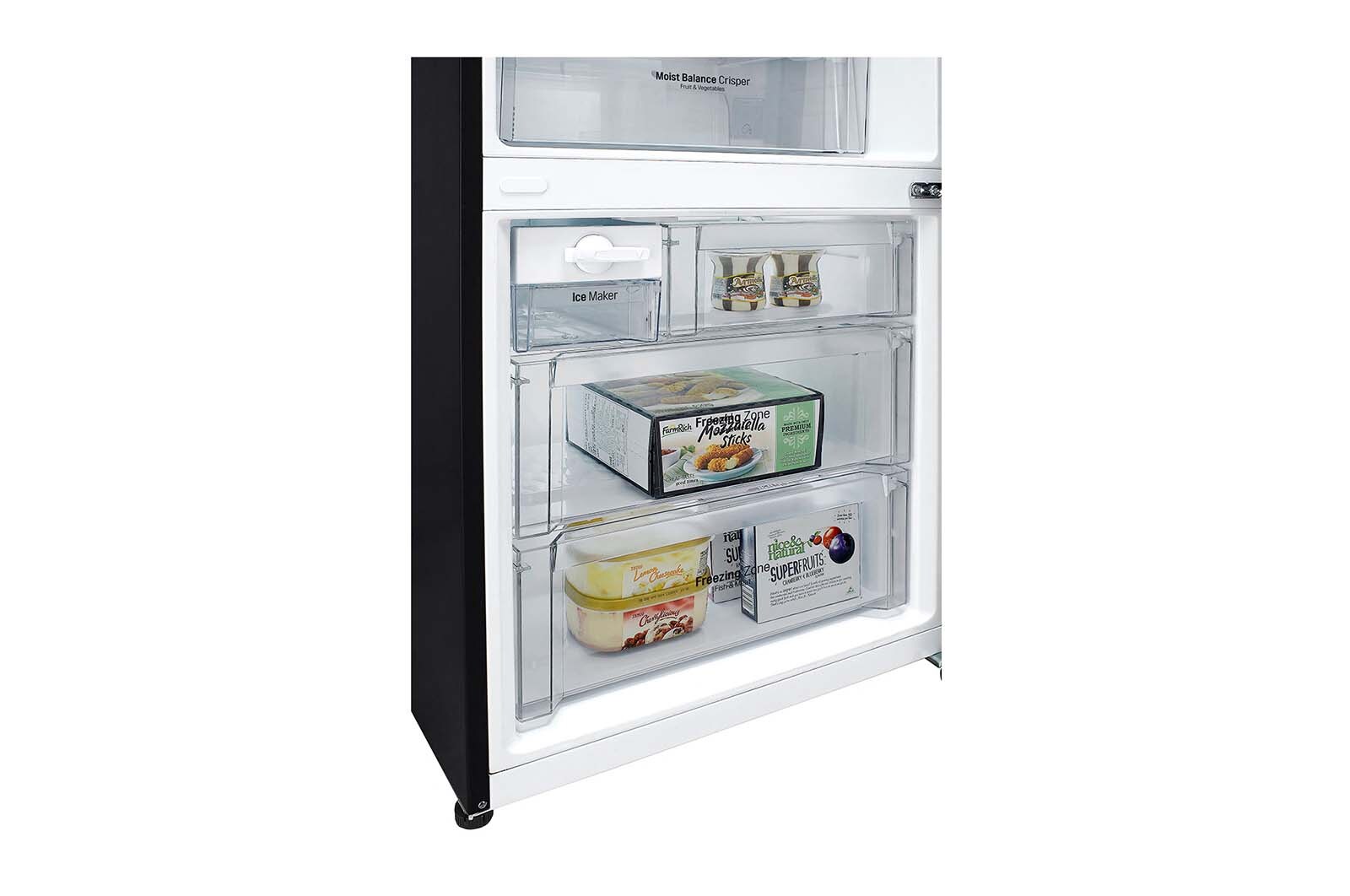 LG Frigorifero Combinato Largo 70  Maniglie integrate Display esterno LED , GBB548BLCZH
