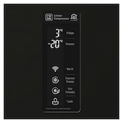 LG Frigorifero Combinato Largo 70  Maniglie integrate Display esterno LED , GBB548BLCZH