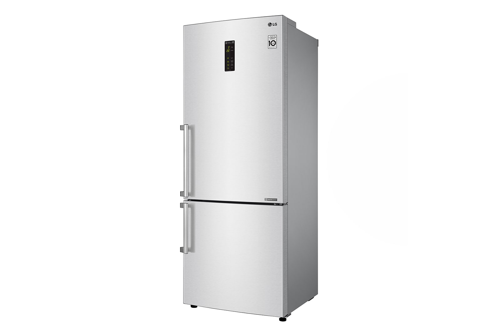 LG Frigorifero Combinato Largo 70  Maniglie a barra Display esterno LED , GBB548NSQFE