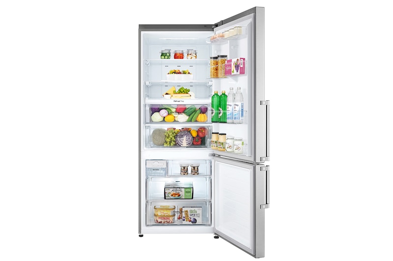 LG Frigorifero Combinato Largo 70  Maniglie esterne a barra Display esterno LED, GBB548NSQZB