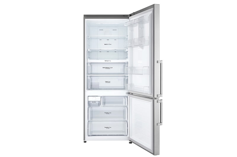 LG Frigorifero Combinato Largo 70  Maniglie esterne a barra Display esterno LED, GBB548NSQZB