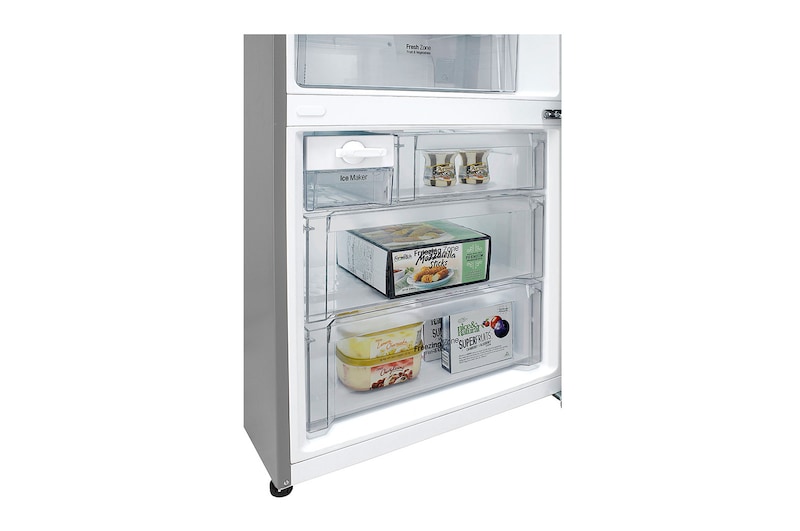 LG Frigorifero Combinato Largo 70  Maniglie esterne a barra Display esterno LED, GBB548NSQZB