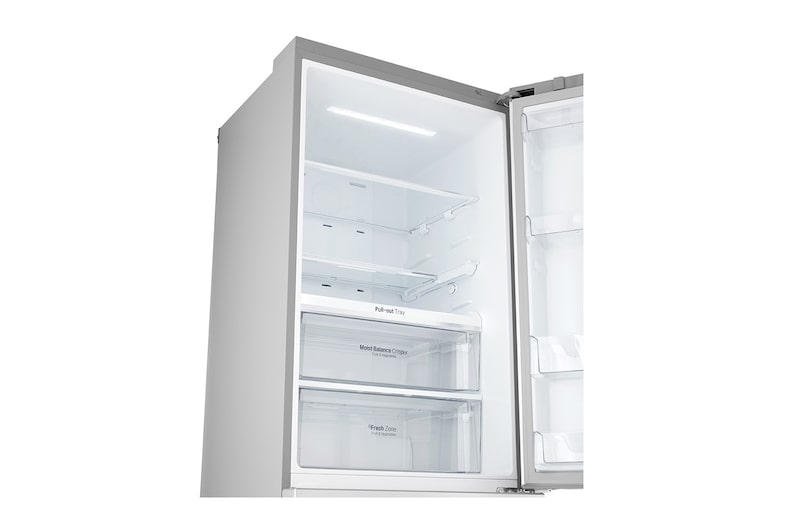 LG Frigorifero Combinato Largo 70  Maniglie esterne a barra Display esterno LED, GBB548NSQZB