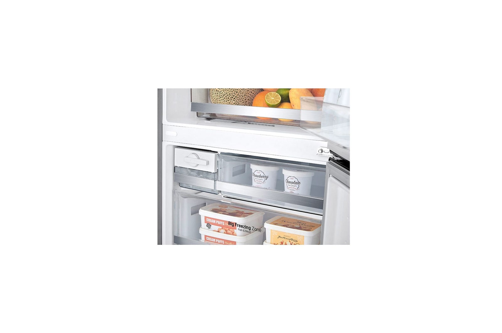 LG Offerta Kit Esclusivo: Frigorifero combinato 70cm Classe E, 462L + Microonde NeoChef 25 litri, potenza 1000W, GBB567PZCMB.MH6565