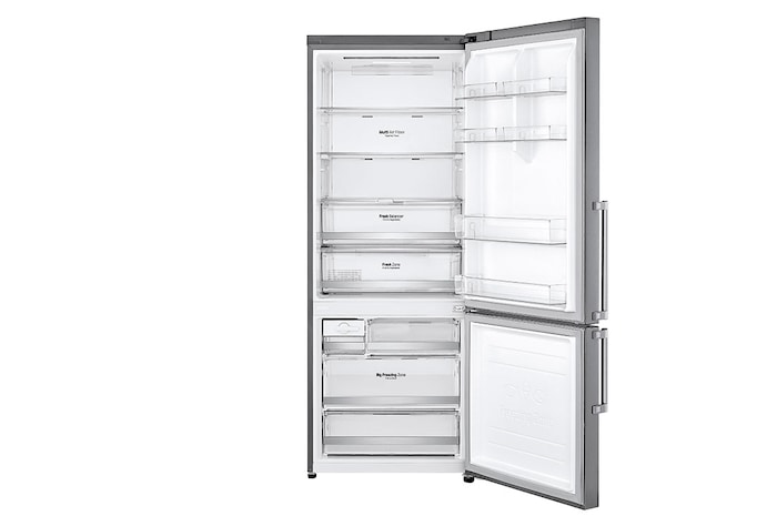 LG Frigorifero combinato 70cm | Classe E, 462L | Wi-Fi, Door & Linear Cooling, Fresh Balancer, No frost | Inox , GBB567PZCMB