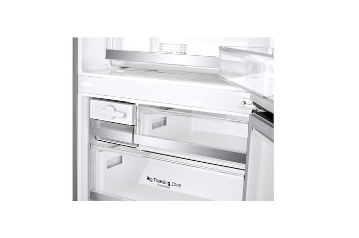 LG Frigorifero combinato 70cm | Classe E, 462L | Wi-Fi, Door & Linear Cooling, Fresh Balancer, No frost | Inox , GBB567PZCMB