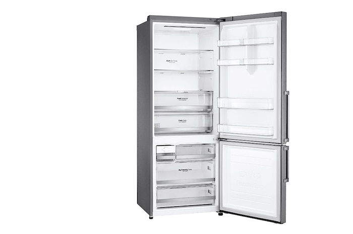 LG Frigorifero combinato 70cm | Classe E, 462L | Wi-Fi, Door & Linear Cooling, Fresh Balancer, No frost | Inox , GBB567PZCMB