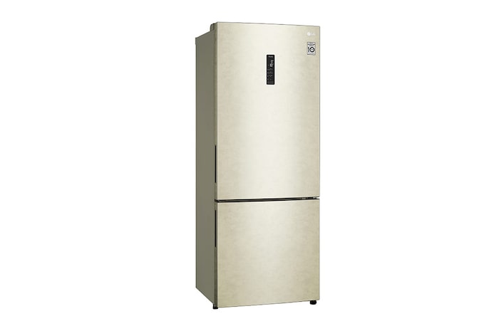 LG Frigorifero combinato 70cm | Classe E, 462L | Wi-Fi, Door & Linear Cooling, Fresh Balancer, No frost | Sabbia, GBB567SECMN