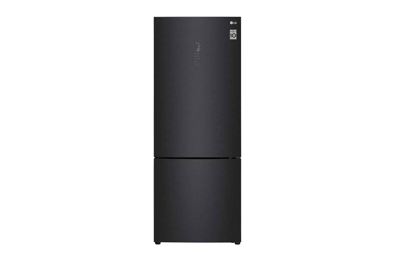 LG Frigorifero combinato 70cm | Classe E, 462L | Wi-Fi, Door & Linear Cooling, Fresh Balancer, No frost | Nero, GBB569MCAMN