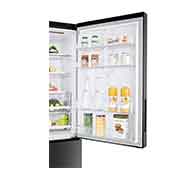 LG Frigorifero combinato 70cm | Classe E, 462L | Wi-Fi, Door & Linear Cooling, Fresh Balancer, No frost | Nero, GBB569MCAMN