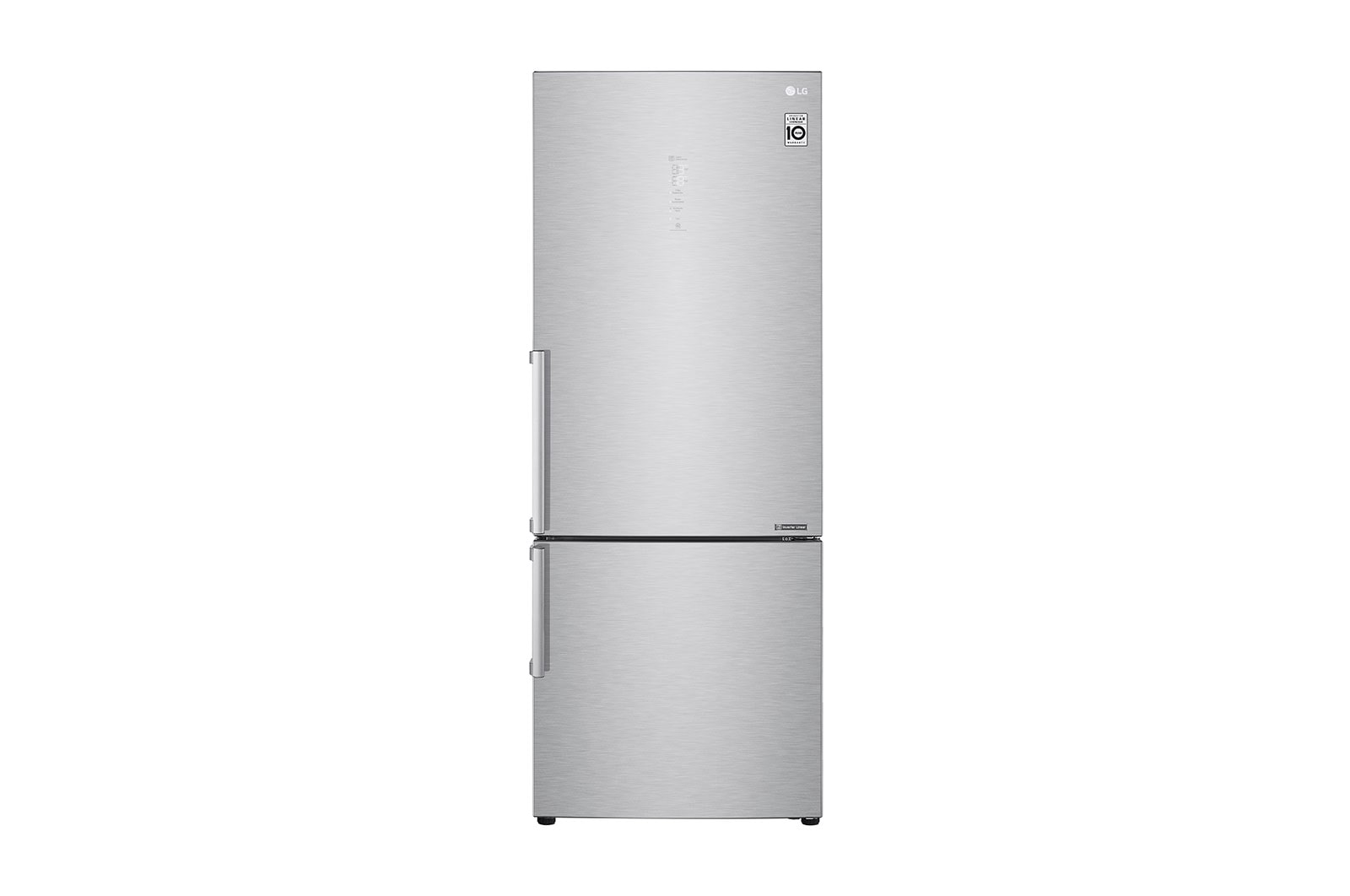 Vista frontale di Frigorifero combinato 70cm | Classe D, 462L | Wi-Fi, Door &amp; Linear Cooling, Fresh Balancer, No frost | Noble Steel GBB569NSAFB