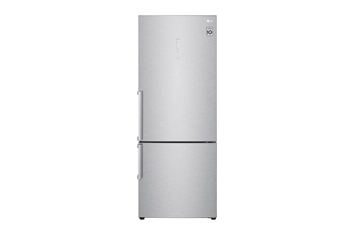 LG Frigorifero combinato 70cm | Classe D, 462L | Wi-Fi, Door Cooling, Display Metal Touch, Fresh Balancer,No frost | Noble Steel, GBB569NSAGB
